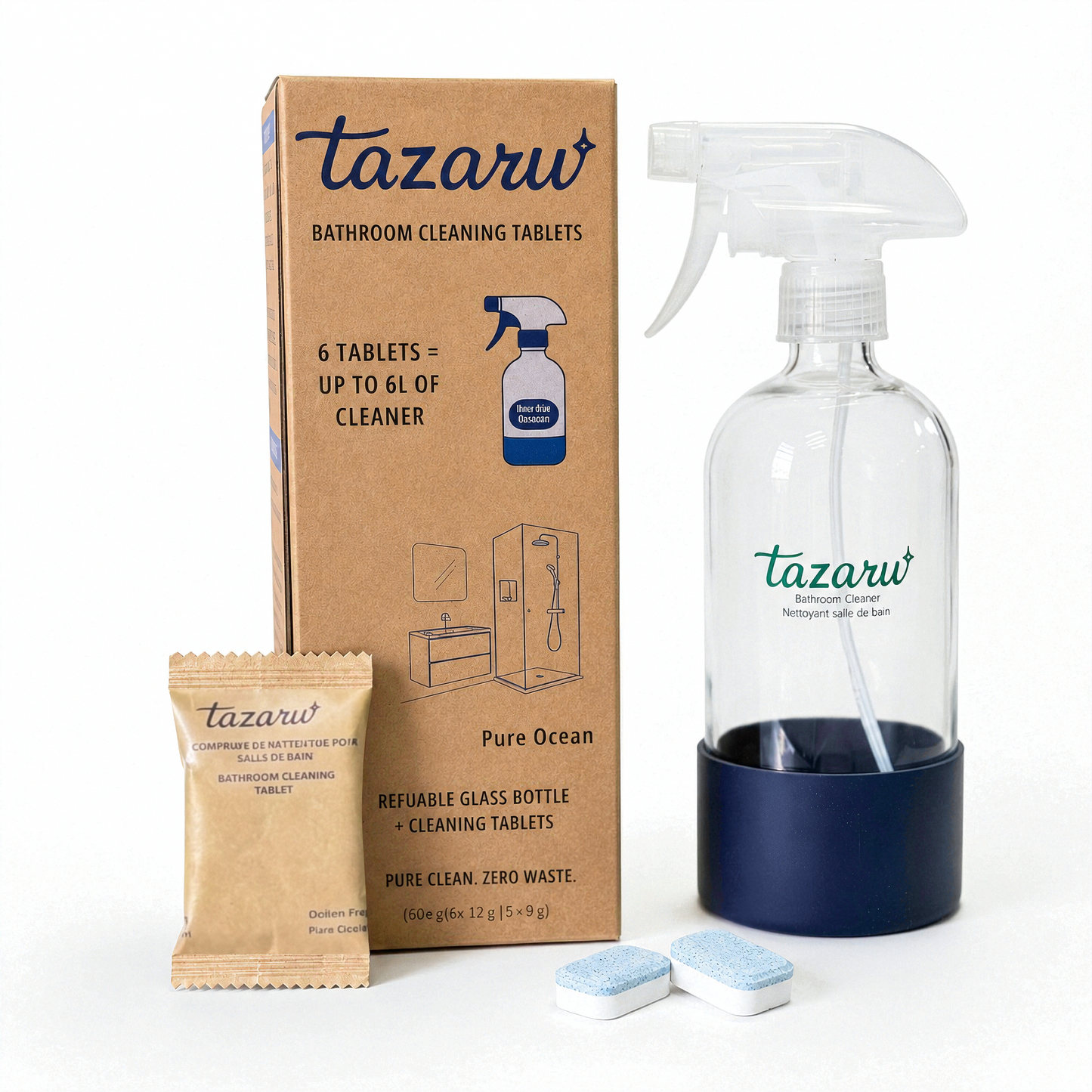 Pastilles nettoyantes pour salle de bain