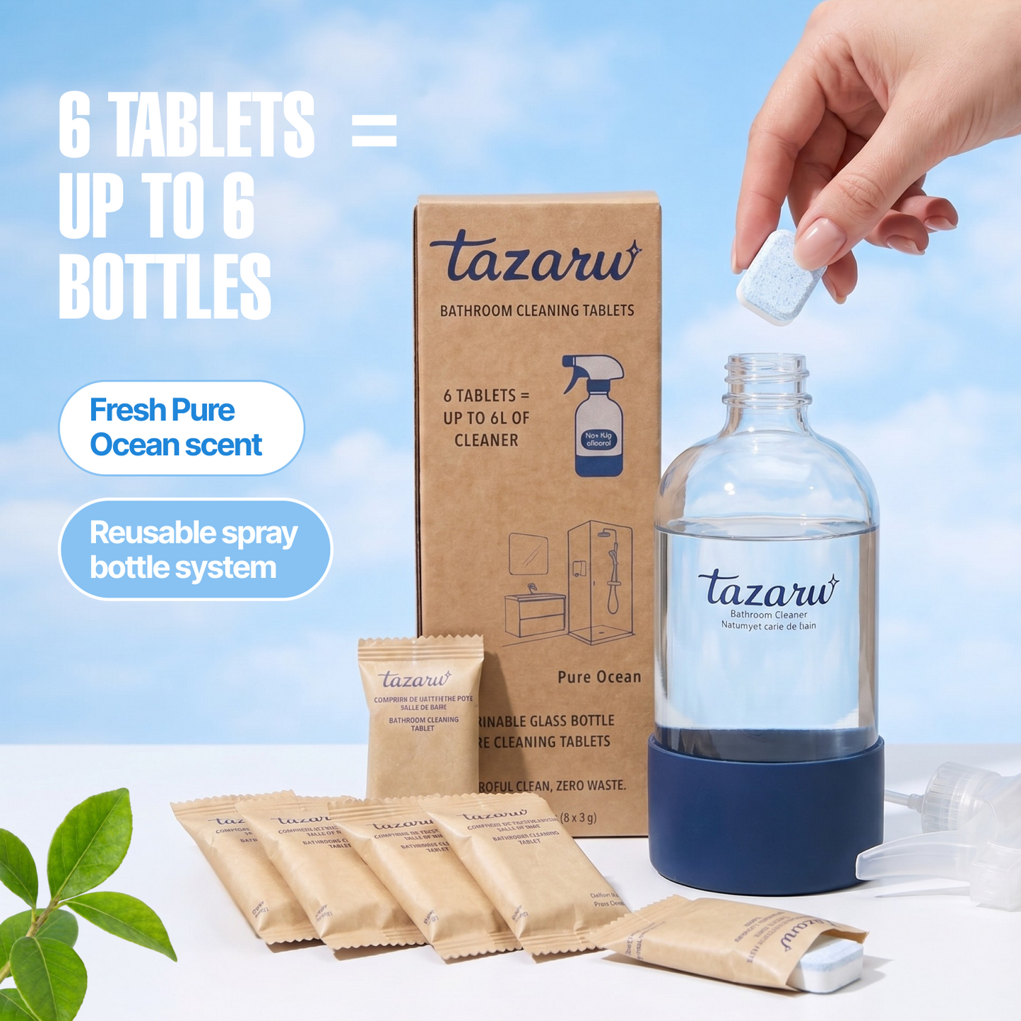 Pastilles nettoyantes pour salle de bain